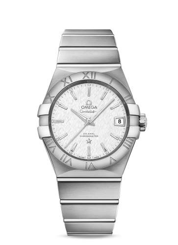 Omega Constellation Co-Axial 38 Stainless Steel / Silver Slik